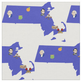 Tela Mapa de Pun de Massachusetts