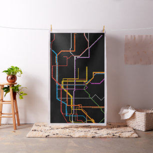 Tela Mapa del metro de la ciudad