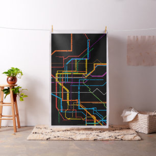 Tela Mapa del metro de la ciudad