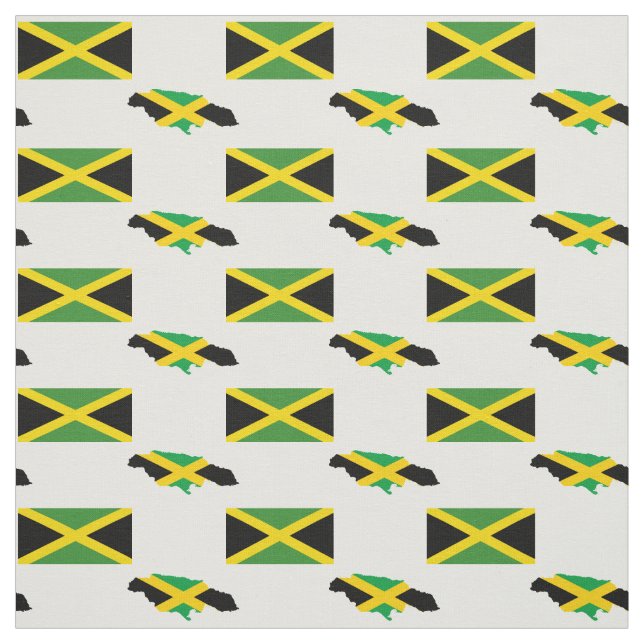 Tela MAPA JAMAICANO | Bandera de Jamaica (Retal)
