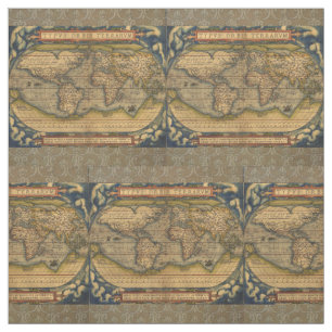 Tela Mapa Mundial Viaje Antiguo Ortelius Europa