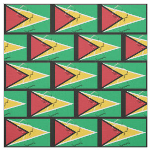 Tela Mapa y bandera de GUYANA