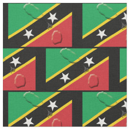 Tela Mapa y bandera de ST KITTS