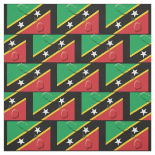 Tela Mapa y bandera de ST KITTS