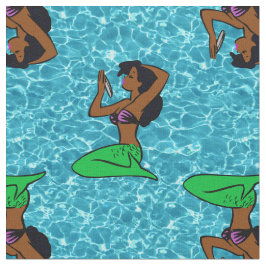 Tela mar de sirena de áfrica vintage