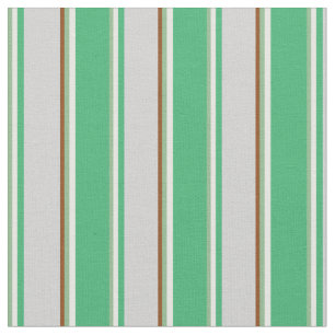 Tela Mar oscuro Verde, blanco, verde marino, gris y mar
