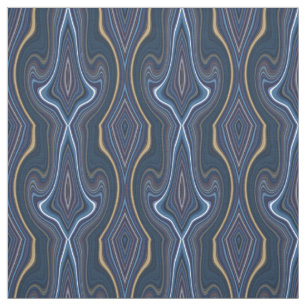 Tela Marble Agate Blue Gold Patrón de Moda giratoria