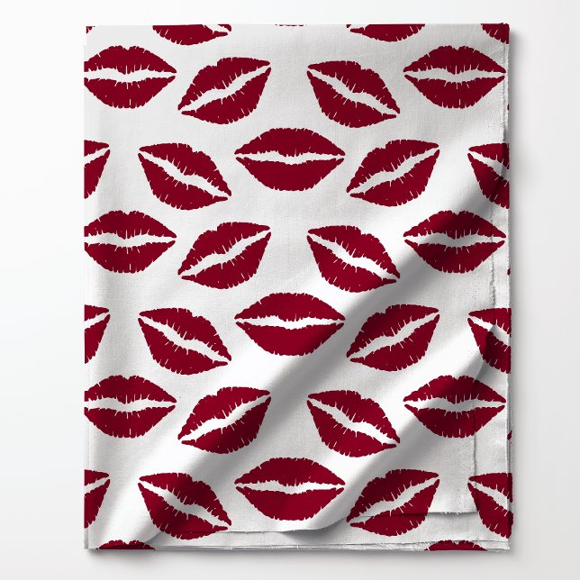 Tela Marca de Beso de Labial Rojo (Subido por el creador)
