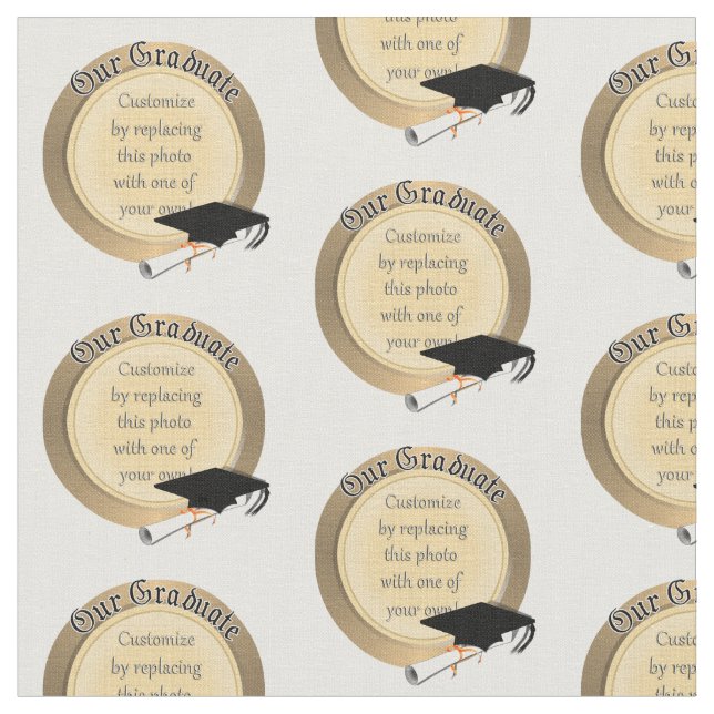 Tela Marco fotográfico "Nuestro graduado" (De cerca)