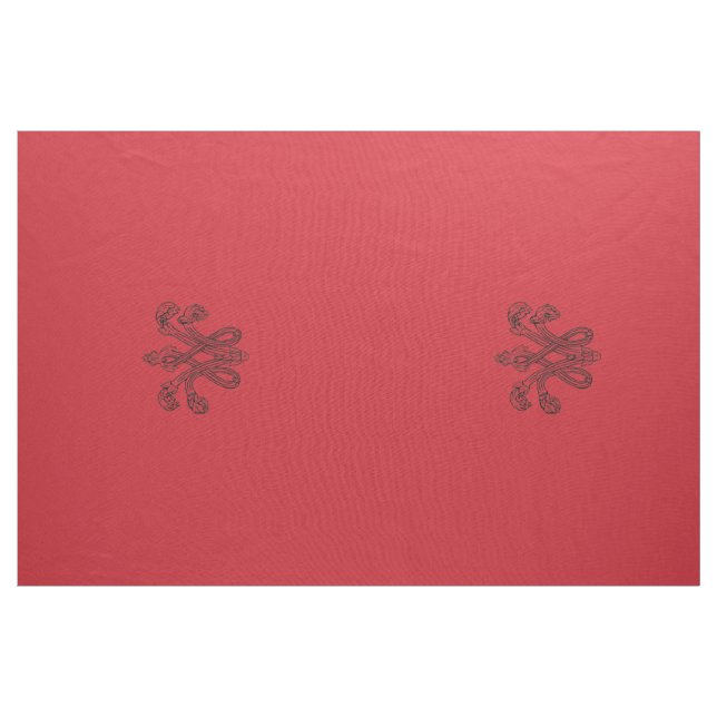 Tela Marie Antoinette initial monogram upholstery panel (Yarda)