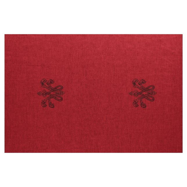 Tela Marie Antoinette initial monogram upholstery panel (Yarda)