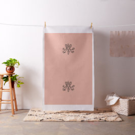 Tela Marie Antoinette initial monogram upholstery panel