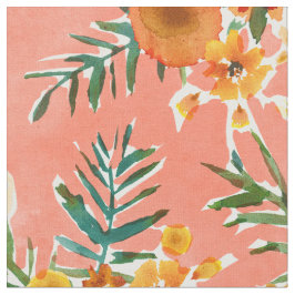 Tela MARIGOLDS GARDEN Happy Floral