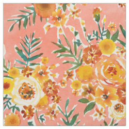 Tela MARIGOLDS GARDEN Happy Floral