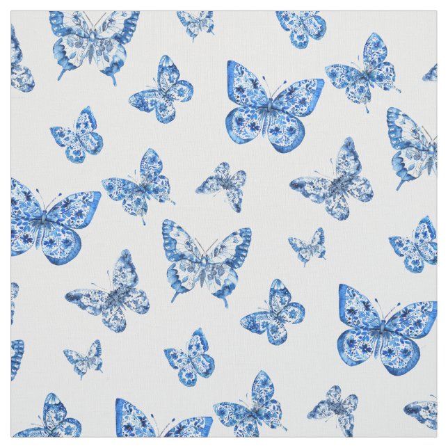 Tela Mariposa azul Chinoiserie (Retal)