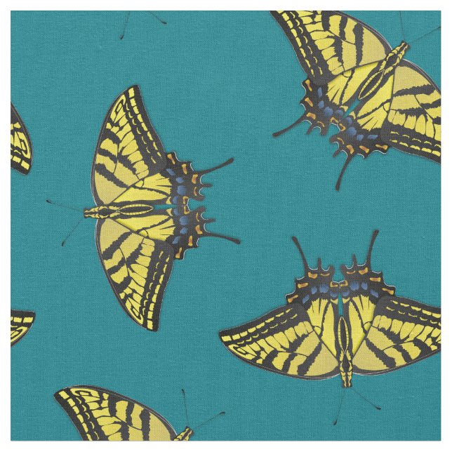 Tela Mariposa de cola cruda del Tigre Este (De cerca)