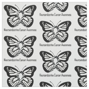 Tela Mariposa de esperanza cebra cebra de cáncer neuro