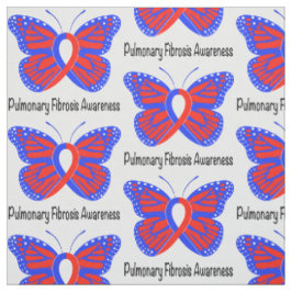 Tela Mariposa de la conciencia de la fibrosis pulmonar