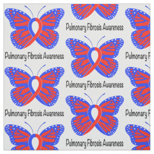 Tela Mariposa de la conciencia de la fibrosis pulmonar