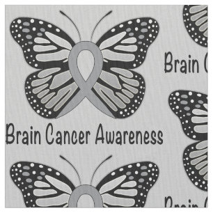Tela Mariposa de la conciencia del cáncer de cerebro
