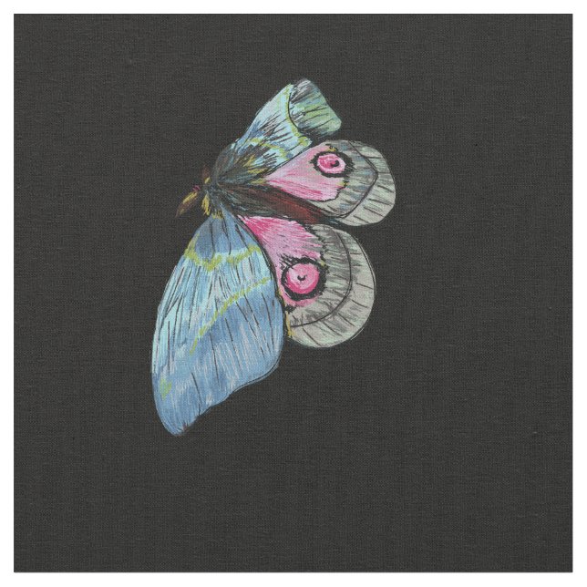 Tela Mariposa exótica (De cerca)