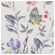 Mariposa floral elegante de primavera
