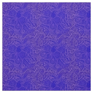 Tela Mariposa floral floral azul azul moderno de lujo
