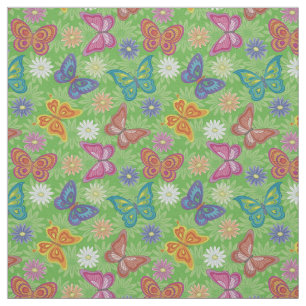 Tela Mariposa floral floral moderna y de lujo