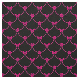 Tela Mariposa floral floral rosada moderna de lujo