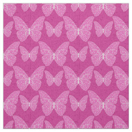 Tela Mariposa floral floral rosada moderna de lujo