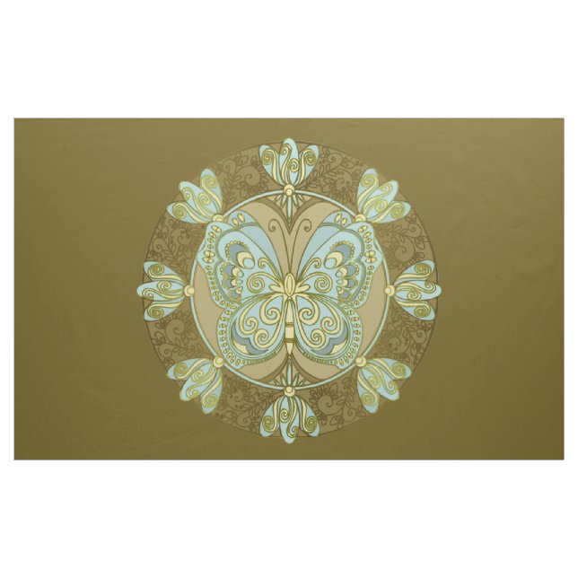 Tela Mariposa Mandala - Fabric (Yarda)
