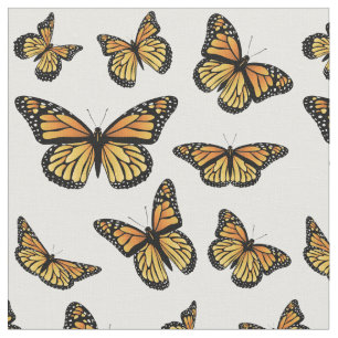 Tela Mariposa monarca Naranja