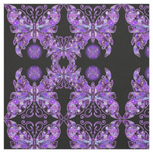Tela Mariposa morada 31