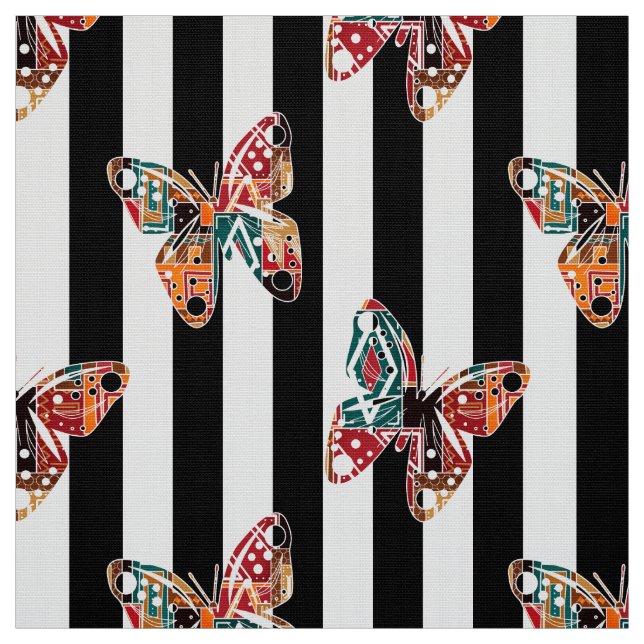 Tela Mariposa multicolor (Retal)