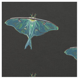 Tela Mariposa polilla azul