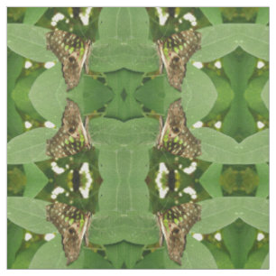 Tela Mariposa verde tropical irlandesa