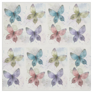 Tela Mariposas Acuarela 