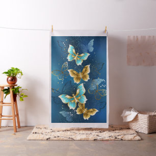 Tela Mariposas doradas