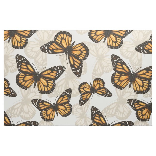 Tela Mariposas monarcas ("Cuarto gordo" (fat quarter))