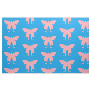 Tela Mariposas rosadas