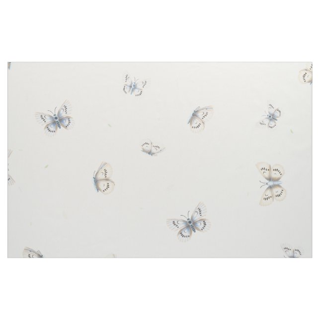 Tela Mariposas Volar en Hojas que Caen ("Cuarto gordo" (fat quarter))