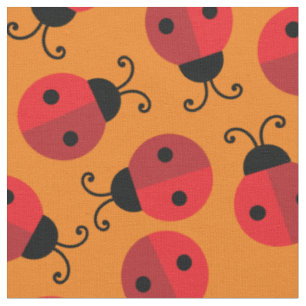 Tela Mariquitas Niños Insectos Lindos Guardería Infanti