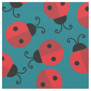 Tela Mariquitas Niños Insectos Lindos Guardería Infanti