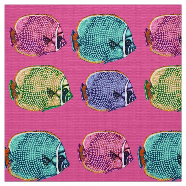 Tela Marisco, Coral Reef Fish Subacuático Náutico (Retal)