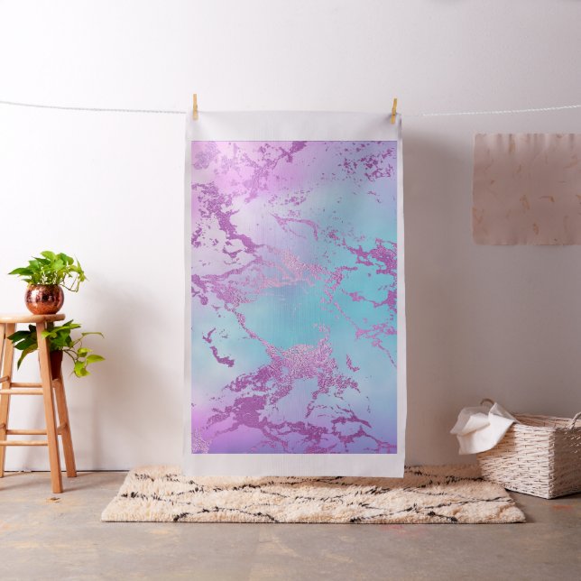 Tela Mármol de moda | Glitzy Glam Violet Purple Blue Om (In Situ)