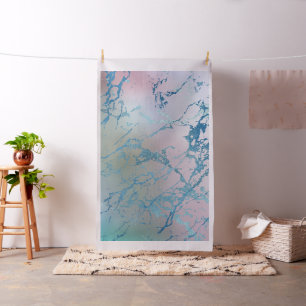 Tela Mármol irlandés   Faux Holo Blue Pink