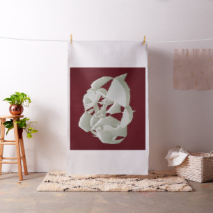 Tela Mármol roto abstracto arte moderno ciruela blanca