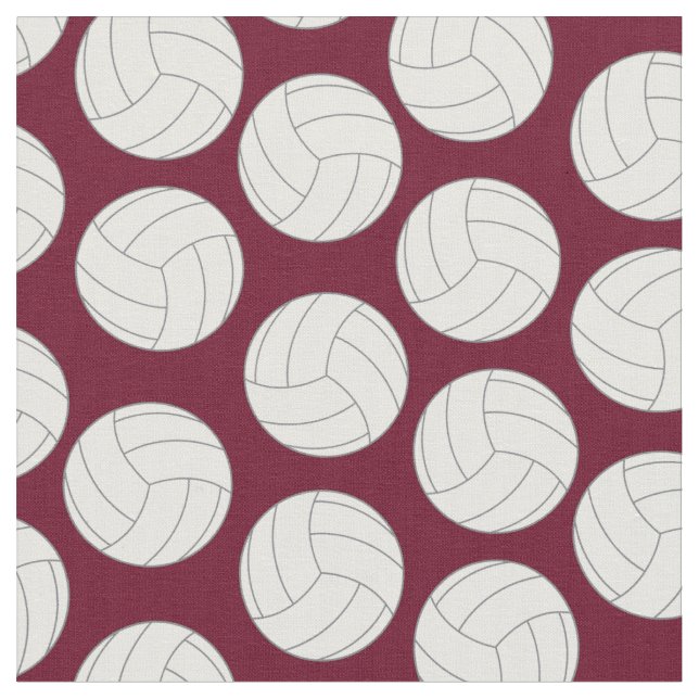 Tela Maroon deportivo de voleibol (De cerca)