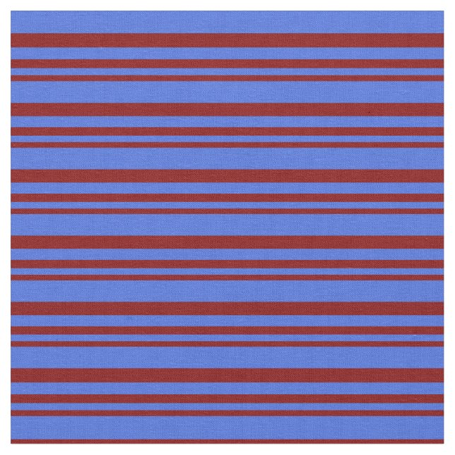 Tela Maroon y Royal Blue Lines (De cerca)