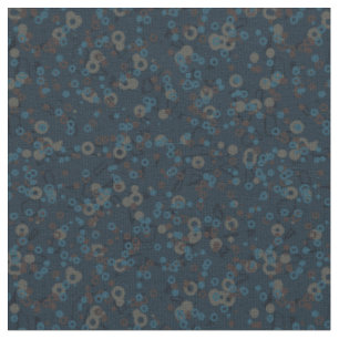 Tela marrón beige azul geométrico